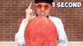 He Ate This Watermelon in One Second...