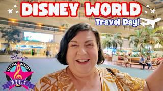 Disney World TRAVEL DAY! | LHR to MCO | Disney's All Star Music Resort | Disney Solo Trip