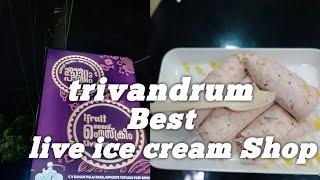 live ice cream thycadu tvm# dream travel taste by unnikrishnan #