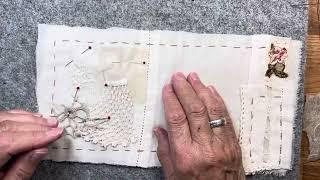 Part 5 of slow stitching with Bella.
