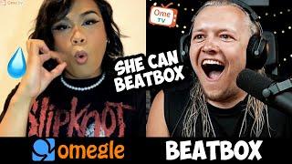 OMEGLE BEATBOX REACTION  #1 | She can Beatbox too 