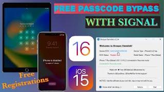 FREE iPHONE PASSCODE BYPASS WITH  BROQUE RAMDISK| iOS 12- 16 | WITH SIGNAL 100%