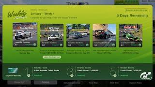 Gran Turismo 7 | Weekly Challenge January Week 1 - All Events & Same Rolling Start [4KPS5]