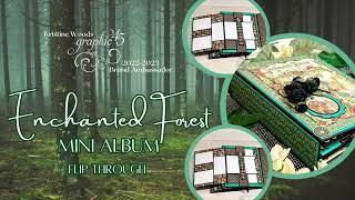 Graphic 45 Enchanted Forest Mini Album Flip Through