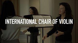 Meet the new International Chair of Violin | Royal Birmingham Conservatoire