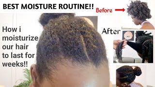 MOISTURISE AND DETANGLE DRY HAIR AND RETAIN THE MOISTURE FOR LONG | DETAILED EASY STEPS | NATURAL 4C