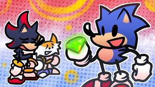 sonic eats a chaos emerald