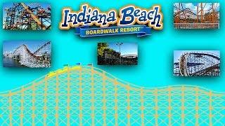 Top Roller Coasters At Indiana Beach With POV's 2016. Best Indiana Beach Roller Coaster Countdown!!!