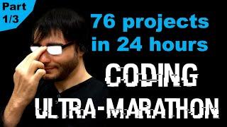 76 JavaScript projects in 24 hours: Coding Ultramarathon (Part 1)