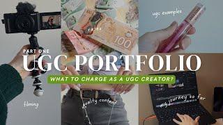 Become a UGC Creator | Make your UGC Portfolio with me | What to charge as a UGC Creator