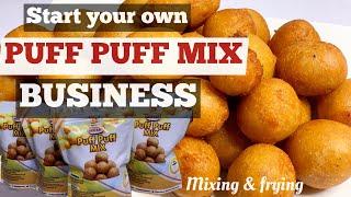 HOW TO USE OUR PUFF PUFF MIX | My small chops business + easy puff puff recipe