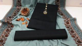 Beautiful and Stylish Pashmina shawl designs || Winter Plain dress designs #Zahra's Embroidery