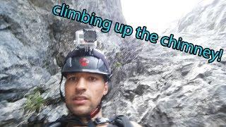 Watzmann Ostwand / Longest climb of the East Alps  #8 -chimney climbing-