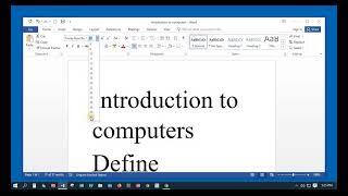 Microsoft Word Lesson 1 Home Tab