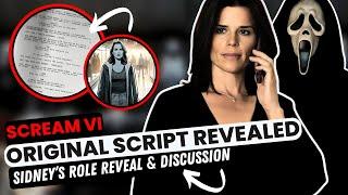 The ORIGINAL Scream VI Script REVEALED - Sidney's full role, major differences & more...