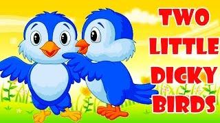 Two Little Dicky Birds | Cartoon Animation Rhymes & Songs for Children