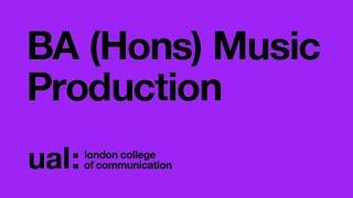 BA (Hons) Music Production Online Open Day