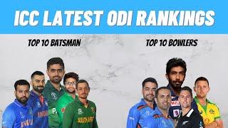 ICC Latest ODI Rankings 13 July 2022| Top 10 Bowlers| Top 10 Batsman| ICC ODI Players Ranking