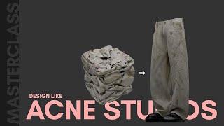 Design Like Acne Studios (Baggy Jeans) | CLO3D Absolute Beginner Tutorial