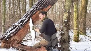 Welcome to the realm of survival and bushcraft,Tarp Camping in the Snow,Tarp Camping in the Snow,