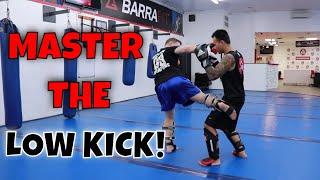 How to Throw a Muay Thai Leg Kick- MMA Leg Kicks Tutorial