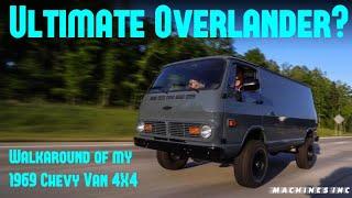 Ultimate Overland Rig - V8 and 4X4 Converted 1969 Chevy G10 Van - Walkaround