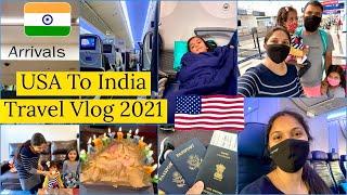 USA to INDIA TRAVEL WITH 2 Kids/Flight Experience(UNITED Airlines)/Hope you Relate/IndianMom