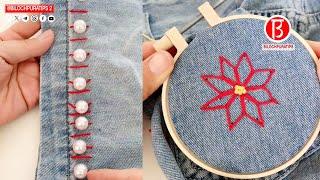 Needlework Tips The trouser legs are long and wide And 11 Sewing Stich Mending Knitting Repair Ep 85