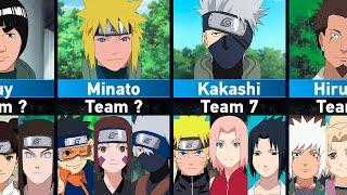 All Trio Teams and their Mentors in Naruto and Boruto