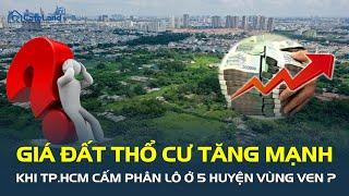 Giá đất thổ cư có thể TĂNG MẠNH khi TP.HCM cấm phân lô ở 5 huyện vùng ven | CafeLand