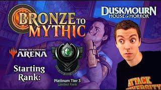  Bronze To Mythic: Episode 10 - Starting Rank: Platinum 3 - MTG Arena: Duskmourn: House Of Horror