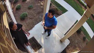 Viral Video: Man Selling Life Insurance Goes to Wrong House