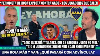 Periodista de BOCA Explota Contra GAGO3 o 4 Jugadores AFUERAGago Buscará TITULARES Estilo Eu..