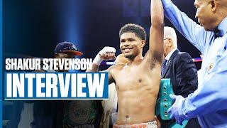 Shakur Stevenson Gives His Assessment On Performance Vs Artem Harutyunyan | Post-Fight Interview