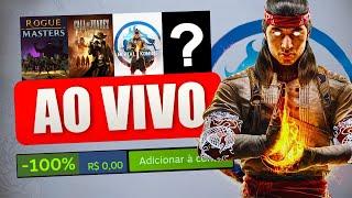 É HOJE! Sorteio de Mortal Kombat 1, mais jogos GRÁTIS, retrospectiva steam dos inscritos e mais!