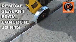 How to Reseal Concrete Expansion Joints Part 1 - Remove Old Sealant