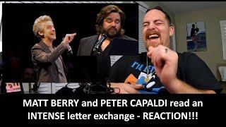 American Reacts to Peter Capaldi and Matt Berry read a FIERY letter exchange REACTION