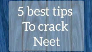 5 best tips to crack neet | neet 2021 | neet 2022 | neet 2023 | Neet Tips | #shorts #neettips #neet