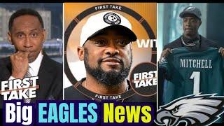 News Today Eagles: ALL IN!  Stephen A. reacts to the Steelers & Mike Tomlin agreeing to 3-year