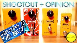 Shootout + Opinion: 4 MXR PHASER PEDALS (Phase 90 vs Phase 95 vs EVH Phase 90 vs CS Script Phase 90)