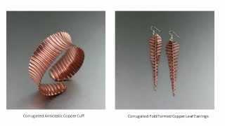 Corrugated Copper Jewelry Collection