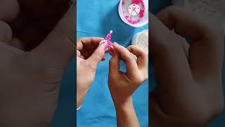 Star making with beads / DIY Beaded Flower / Christmas Decoration /  Ornament #shorts #youtubeshorts