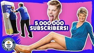 5,000,000 subscribers! Top 10 GWR Videos - Guinness World Records