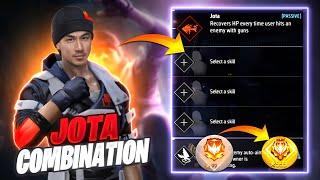 Jota Character Skills Combination 2024 | Cs Rank Best Combination In Free Fire | @MONUKING73