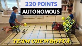 VEX IQ Rapid Relay 220 POINTS AUTONOMOUS | Team Chewbotca