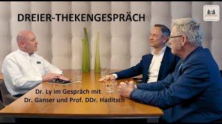 Dr. Thomas Ly lädt zum Dreier-Thekengespräch mit Dr  Daniele Ganser und Prof.  DDr  Martin Haditsch