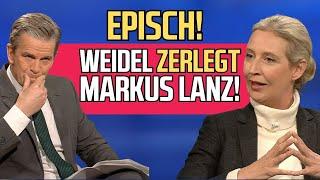 Alice Weidel bringt Markus Lanz zur Verzweiflung!