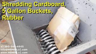 Shredding 5 Gallon Buckets, Cardboard, Rubber Small Shredders for Sale