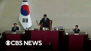 South Korean president impeached over martial law actions