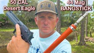 50 cal DESERT EAGLE vs 44 mag BANGSTICK vs 6.5 Creedmoor